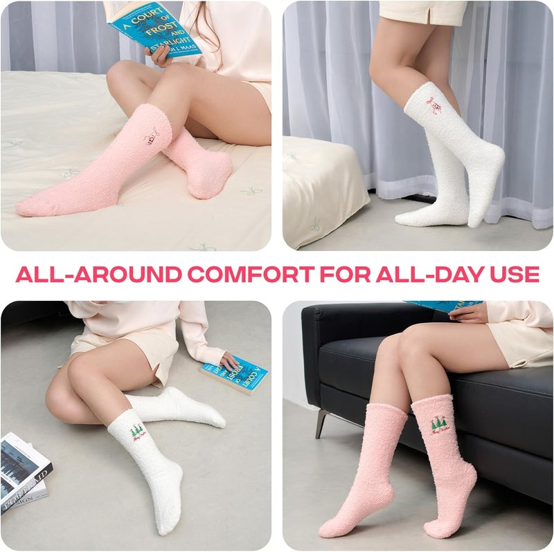CoolMate Store GLOBAL Fuzzy Socks for Women Valetines Gift Box, Cozy, Soft, Stocking Stuffers, Comfy Cloud-Like Socks for Spa,Home - Image 4